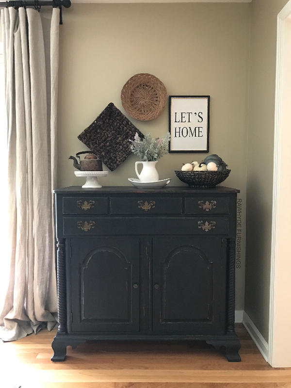 Buffet Painted In Matte Black