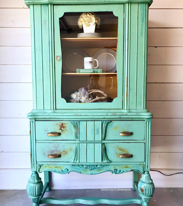 Painted Furniture Makeover: China Hutch