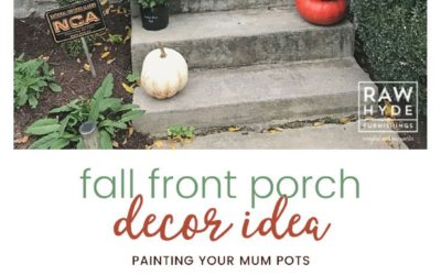Fall Porch Decor Idea: Save Money By Painting Original Mum Pots