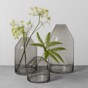 Smoke Glass Jug Vase