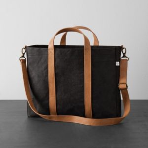 Tote Bag with Leather Straps