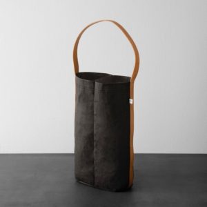 2-Bottle Wine Bag with Leather Strap
