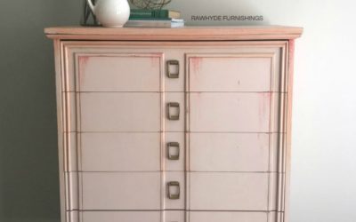 Layered Pink Dresser Makeover