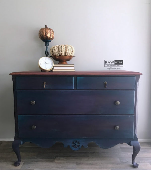 Painted Bohemian Dresser Makeover